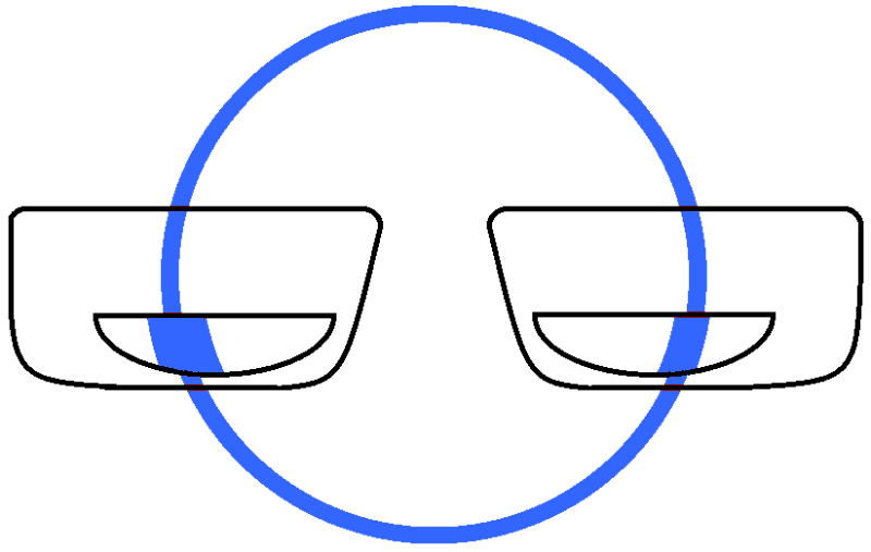 Different bifocal strength reading correction for each eye