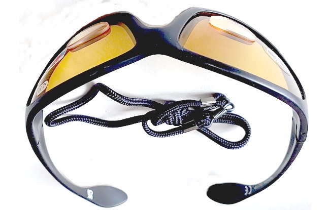 Front view showing neck cord accessory